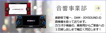 株式会社ダイマルは、創業132年、長野県でカラオケ機器のリース・レンタル・販売、ネットカフェの運営を行っている会社です。